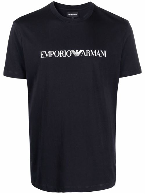 T-shirt uomo con stampa logo EMPORIO ARMANI | 8N1TN51JPZZ0974